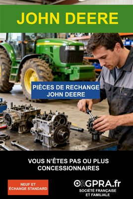 John Deere : les pièces de rechange pour vos clients